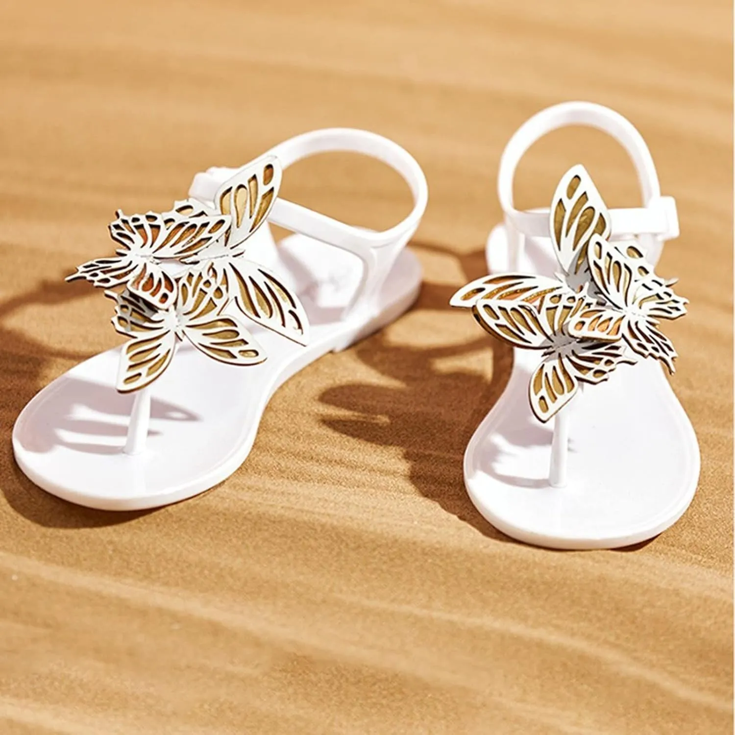 Spring Shoes Sandals Women's Flat Bowknot And Flip Fashion Crystal Flops Summer Women's sandals