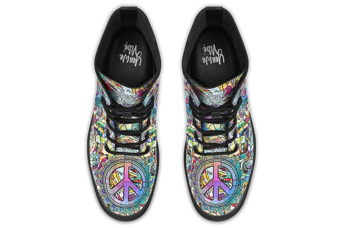 Stained Glassy Peace And Love