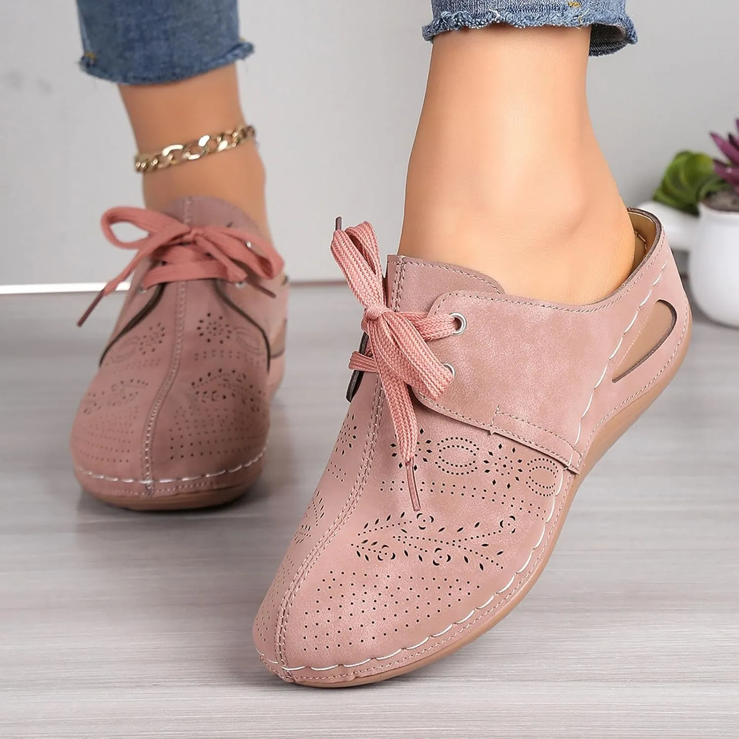 Summer Sandals for Women 2025 Wide Width Platform Mesh Slippers Orthopedic Wedge Walking Shoes Closed Toe Backless Breathable Sneakers with Arch-Support Beach Sandal