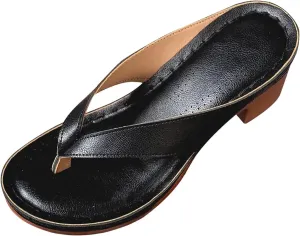 Summer Sandals for Women 2025 with Arch Support Women's Orthopedic Dressy Chunky Heel Flip Flops for Women Comfortable Slip-On Open Toe Heeled Casual Wedge Thong Sandals Bridal Party Wedding Shoes