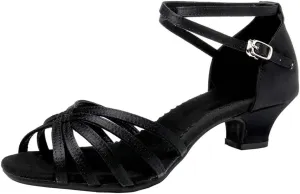 SWDZM Latin Dance Shoes for Women Salsa Bachata Ballroom Performance Dance Shoes Outdoor