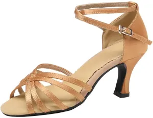 SWDZM Latin Dance Shoes for Women Salsa Bachata Ballroom Performance Dance Shoes Outdoor