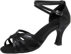 SWDZM Latin Dance Shoes for Women Salsa Bachata Ballroom Performance Dance Shoes Outdoor