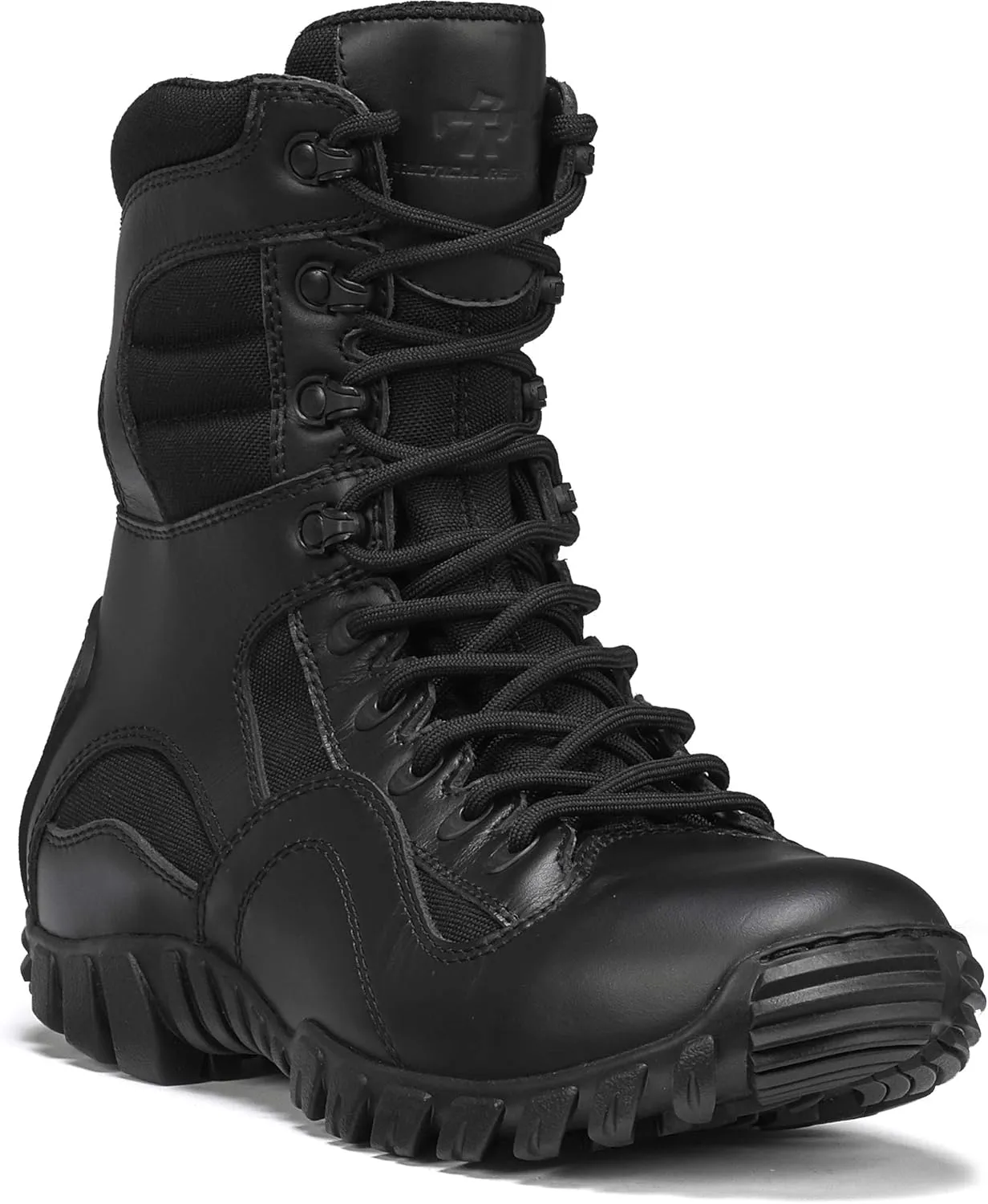 Tactical Research TR960 8 Lightweight Hot Weather Black Tactical Boots for Men - Polishable Leather Designed for Police, EMS, and Security Personnel with Vibram Ibex Outsole