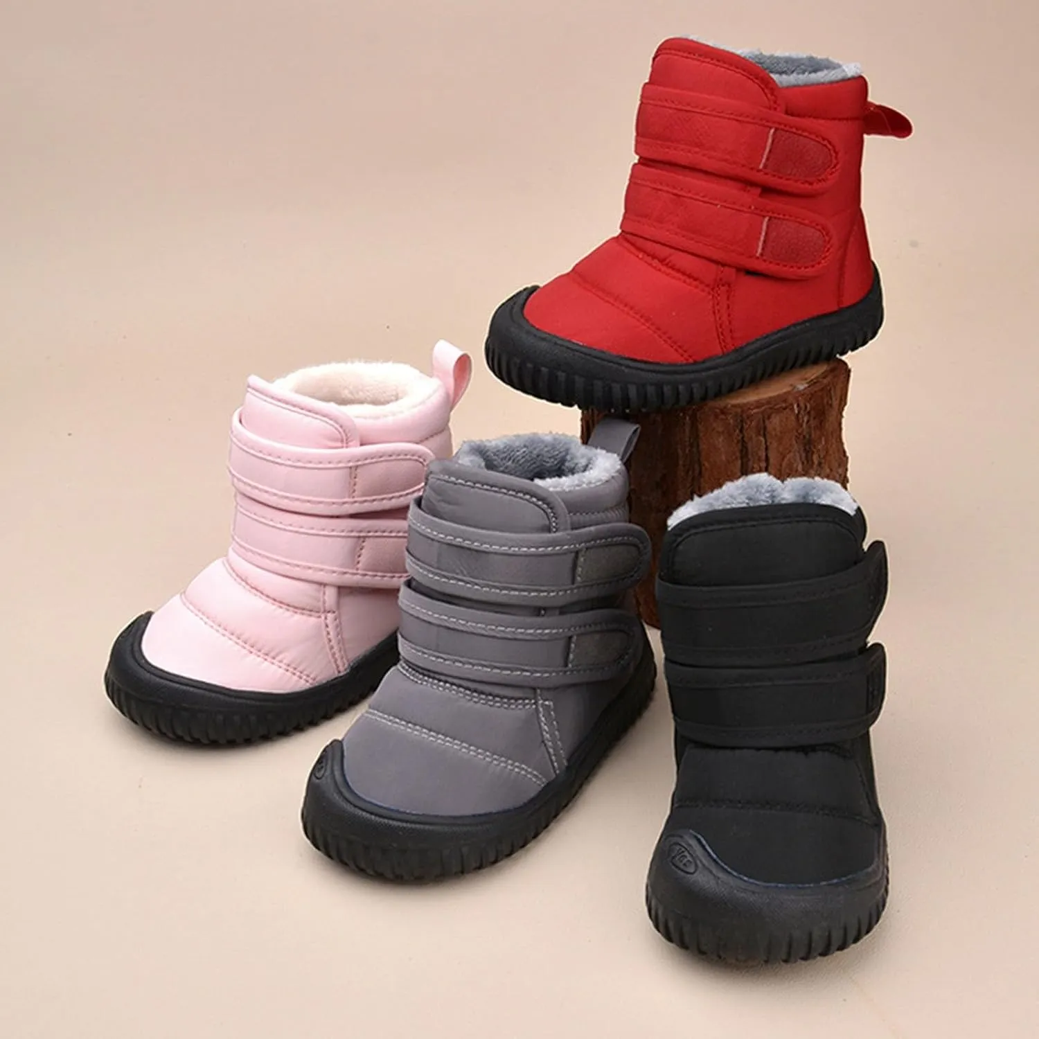 Toddler Baby Snow Boots Winter Boys Girls Cold Weather Baby Faux F??r Shoes Kids Winter Boots For Girls Waterproof