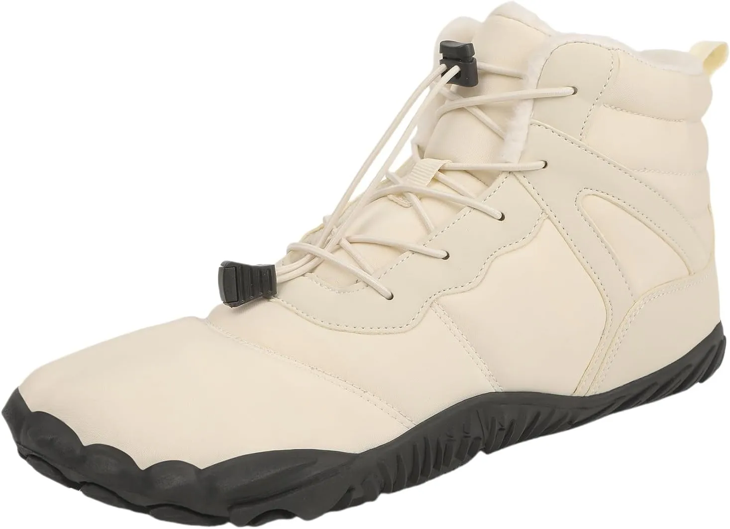 uSecee Hike Winter Footwear Barefoot Womens Mens Non-Slip & Waterproof Winter Barefoot Shoe Unisex Slip On Warm Zero Drop Snow Boot Walking Hiking Ankle Boots Fur Lined Minimalist Boots