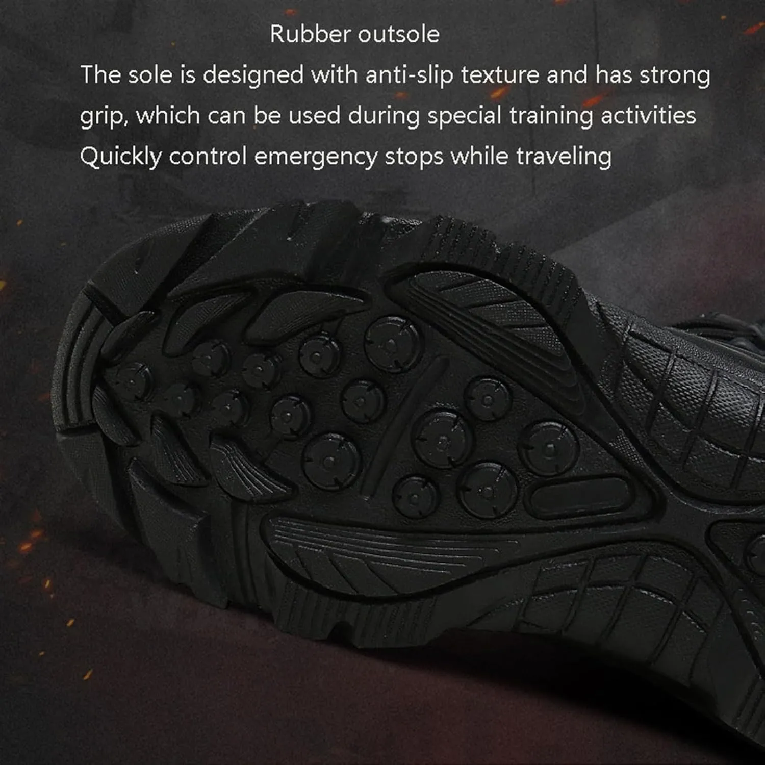 Waterproof Hiking Work Boots, Men High Top Breathable Military Tactical Work Boots with Side Zipper, Lace Up Durable Army Patrol Boots Lightweight, for Hiking Motorcycle Climbing