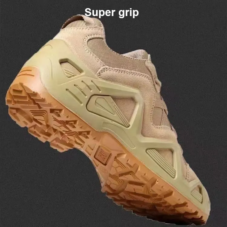 Waterproof Hiking Work Boots, Men's Tactical Boots,Low Cut Training Shoes,Outdoor Lightweight Work Boots,Breathable Desert Boots,Suit for Tactical, Military, Combat, Motorcycle