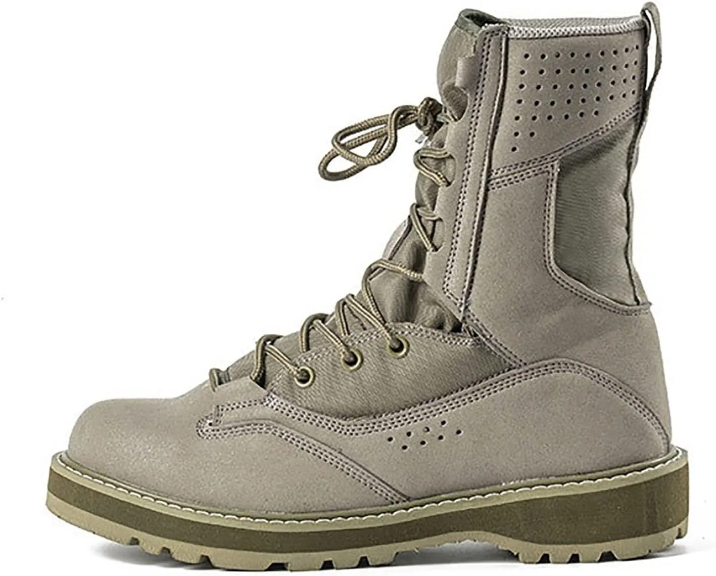 Wcxixo Men's High-top Tactical Military Boots, Outdoor Comfort Durable Ultralight Waterproof Tactical Boots, for Hiking Non-Slip Breathable Training Shoes