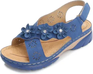 Wedge Sandals for Women Dressy Comfortable Summer Platform Casual Dress Orthopedic Shoes Dressy Walking Wedges Sandal Adjustable Quarter Strap Comfort Memory Foam Fashion Flat Arch Support