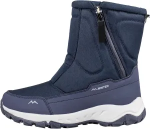 Winter Boots for Women Fully Fur Lined Zipper Anti Slip Snow Mid Calf Boots Waterproof Walking Hiking Boots