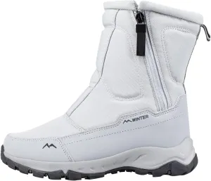 Winter Boots for Women Fully Fur Lined Zipper Anti Slip Snow Mid Calf Boots Waterproof Walking Hiking Boots