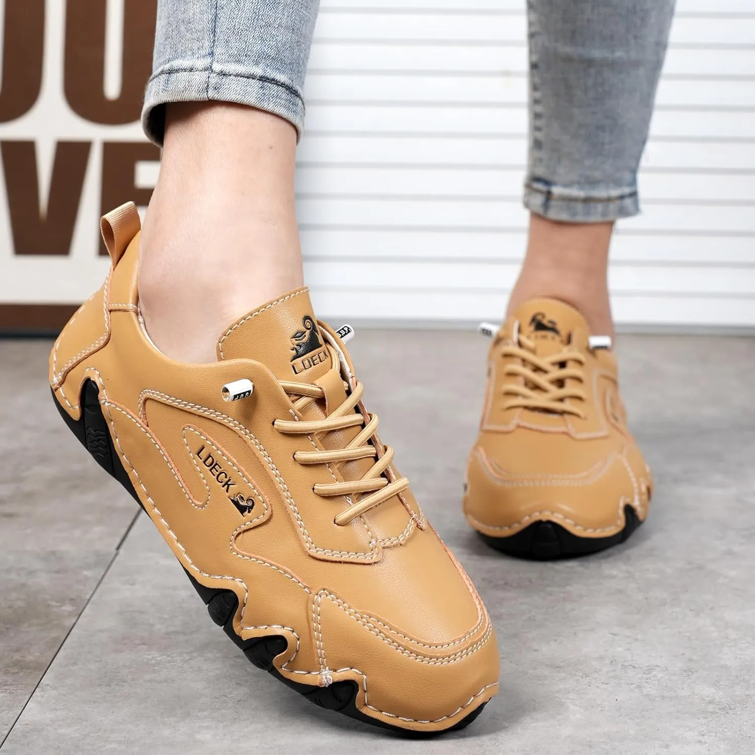 Women Orthopedic Walking Shoes for Women Soft Soled Pure Cowhide Corrective Loafers for Women Walking Boots for Women