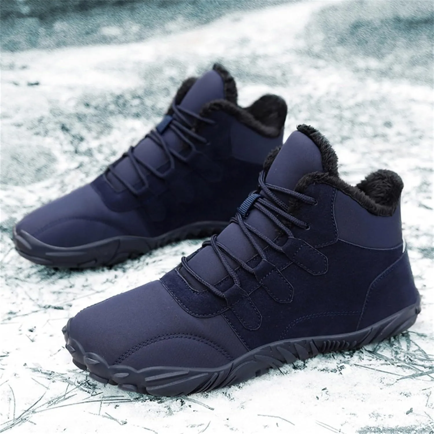 Women Winter Boots Wide Calf White and Black Winter Boots for Women Snow Boots Women Slip On Winter Boots for Women Womens Winter Booties Prime of Day Deals