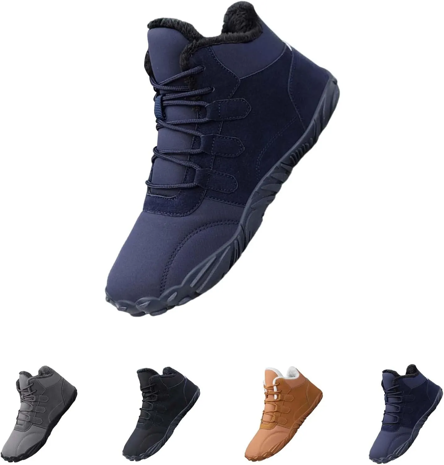 Women Winter Boots Wide Calf White and Black Winter Boots for Women Snow Boots Women Slip On Winter Boots for Women Womens Winter Booties Prime of Day Deals