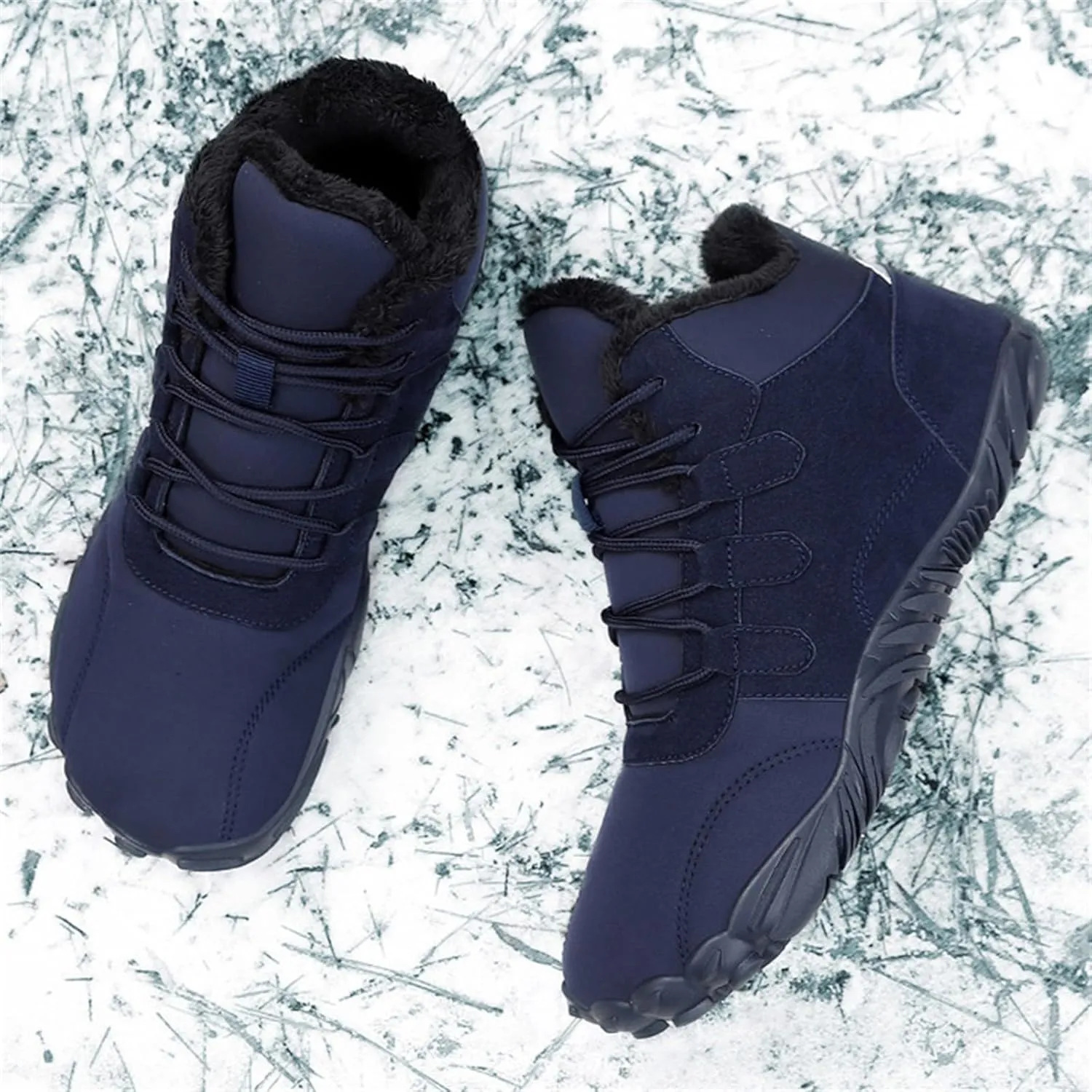Women Winter Boots Wide Calf White and Black Winter Boots for Women Snow Boots Women Slip On Winter Boots for Women Womens Winter Booties Prime of Day Deals