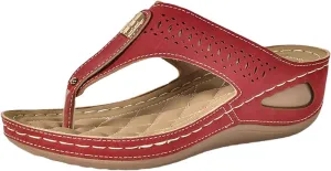 Womens Arch Support Flip Flops Orthopedic Slide Sandals for Women with Arch Support Soft Recovery Slip on Sandals