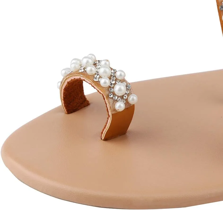 Womens Comfortable Walking Sandals Flat Summer Slides Arch Support Orthopedic Slip On Beach Thong T Strap Soft Cushion Support