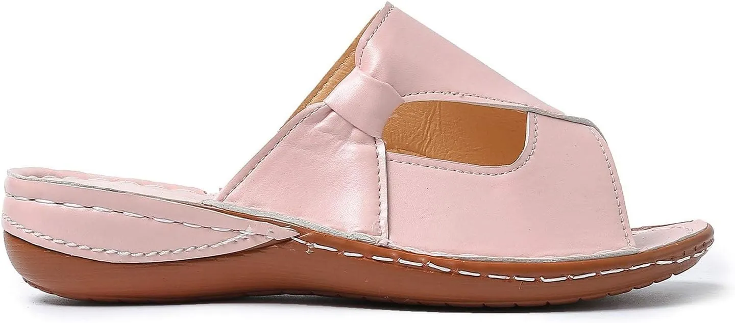 Womens Flat Sandals Orthopedic Slip On Slippers Arch Support Sandals Fashion Casual Beach Walking Sandal Open Toe Slippers Comfortable Plantar Fasciitis Arch Support for Women
