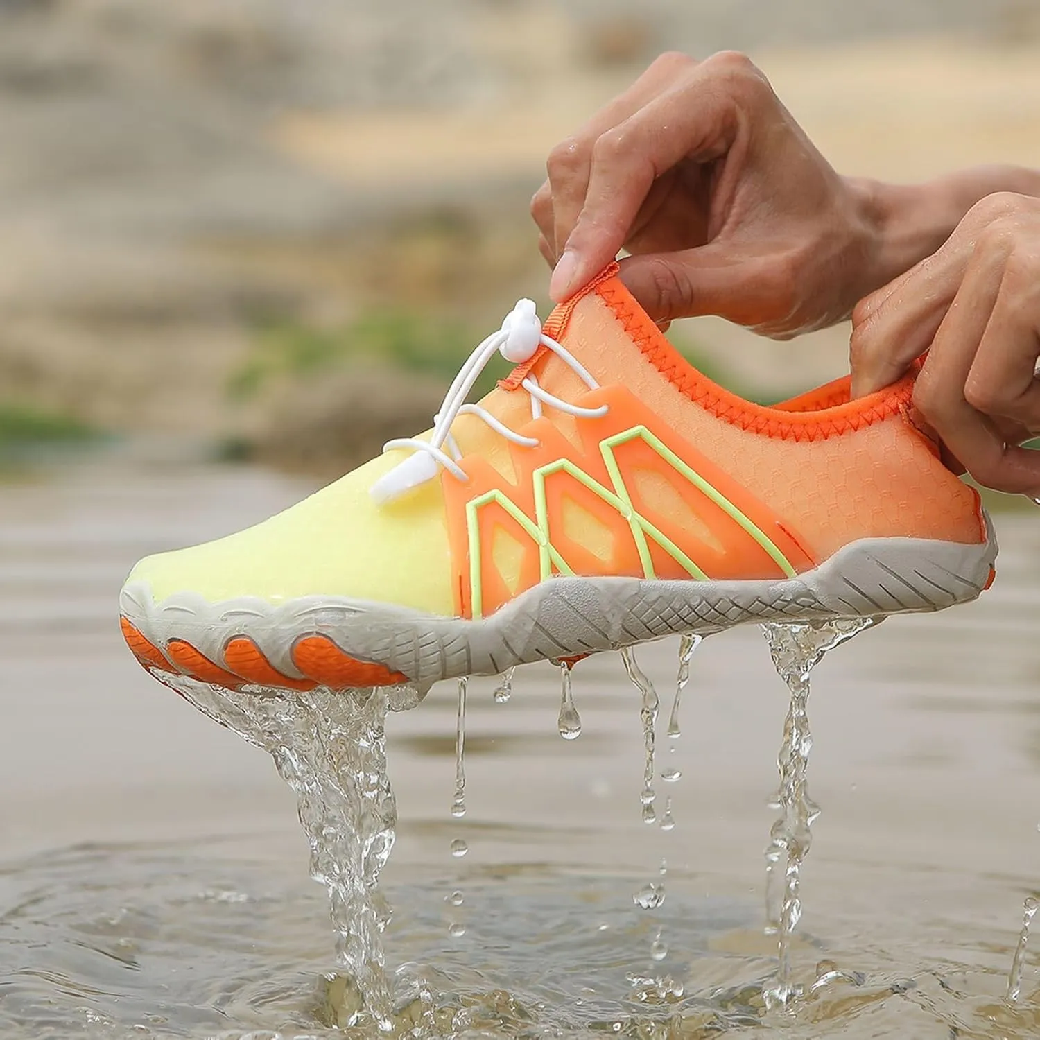 Women's Hiking Shoes Non-Slip Wide Toe Barefoot Footwear Quick Dry Athletic Trainer Running Shoes Beach Pool Aqua Surf Swim Hike Walking Outdoor Sneaker