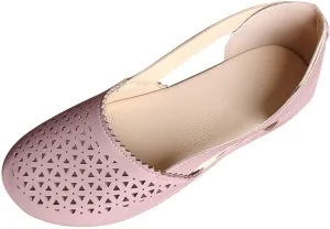 Womens Hollow Ballet Flats Casual Round Toe Low Heels Comfortable Vintage Leather Dress Shoes Walking Mary Janes Closed Sandals Orthotic Wedge Dressy Beach Outdoor Slippers 2025