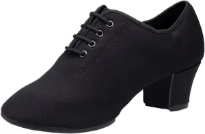 Women's Latin Dance Shoes Women Latin Dance Shoes Girl Modern Practise Dancing Shoe(Black 5cm,39)