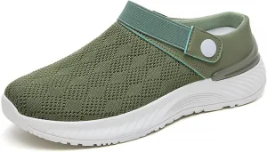 Womens Orthopedic Clogs Sports Clogs Slip On Walking Sneakers Closed Toe Wide Width Sandals Dressy Summer Mules Lightweight Comfy Outdoor Sandals 2025