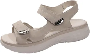 Women's Orthopedic Sport Sandals Shoes with Soft Cushion Foam Comfortable Walking Arch Support Wide Comfy Orthotic Athletic Travel Summer Dressy Back Strap Casual Platform Sandal