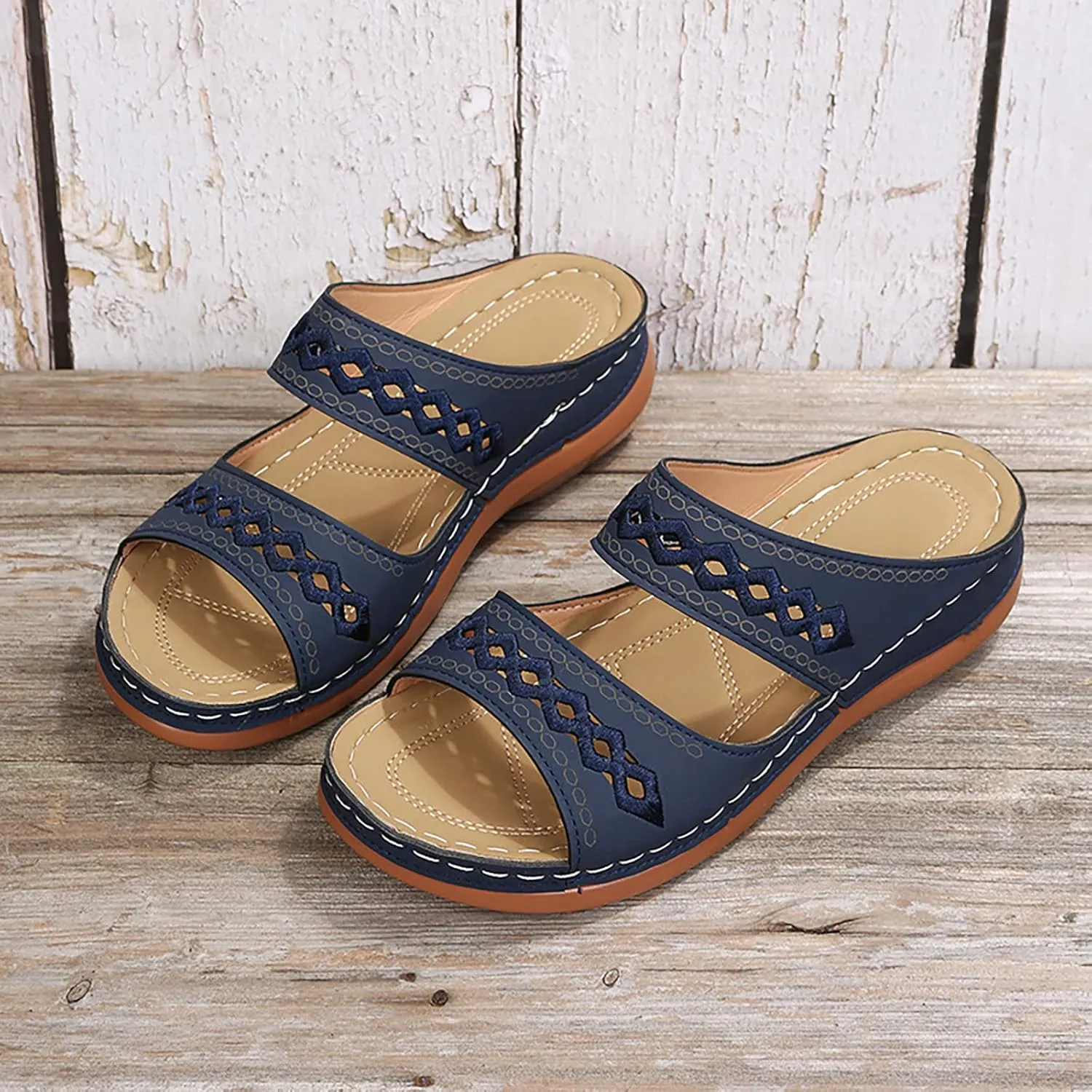 Womens Orthotic Flip Flops with Arch Support Orthotic Women Slip On Sandals Open Toe Sandals Orthotic Flip Flops with Arch Support for Women Wide Womens Wide Width Adjustable Sandals with Back Strap