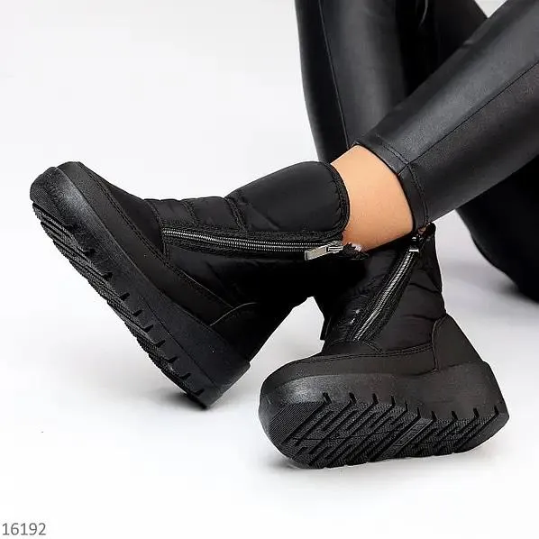 Women's Round-toed Velvet Warm Boots