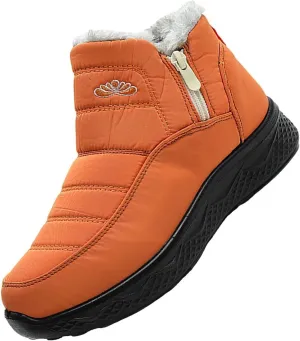 Women's Snow Boots Wide Width Adults Winter Boots Slip On for Womens Shoes Warm Barefoot Shoes Grounded Footwear Hiking Boots for Women Knee High Men's Snow Booties