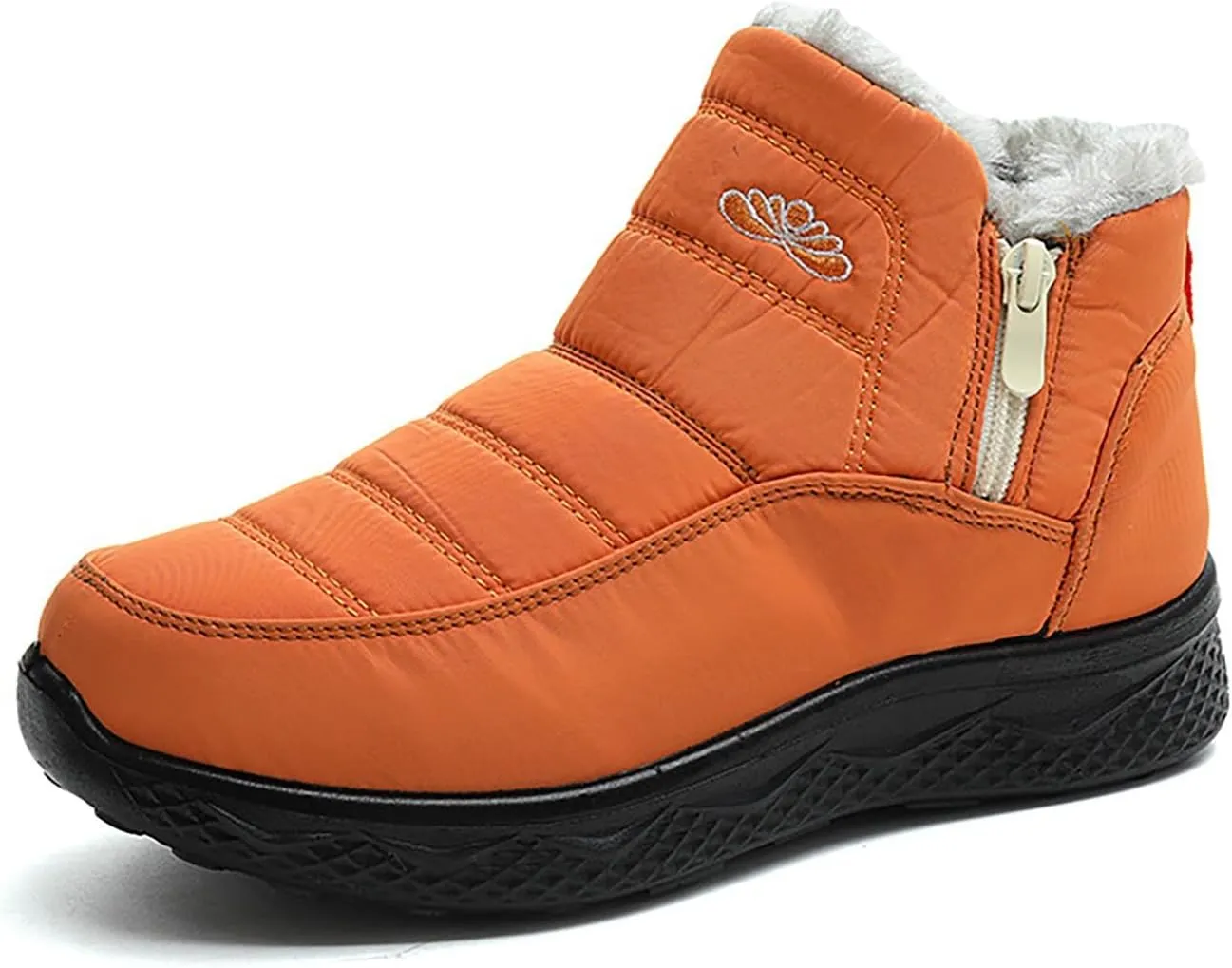 Women's Snow Boots Wide Width Adults Winter Boots Slip On for Womens Shoes Warm Barefoot Shoes Grounded Footwear Hiking Boots for Women Knee High Men's Snow Booties