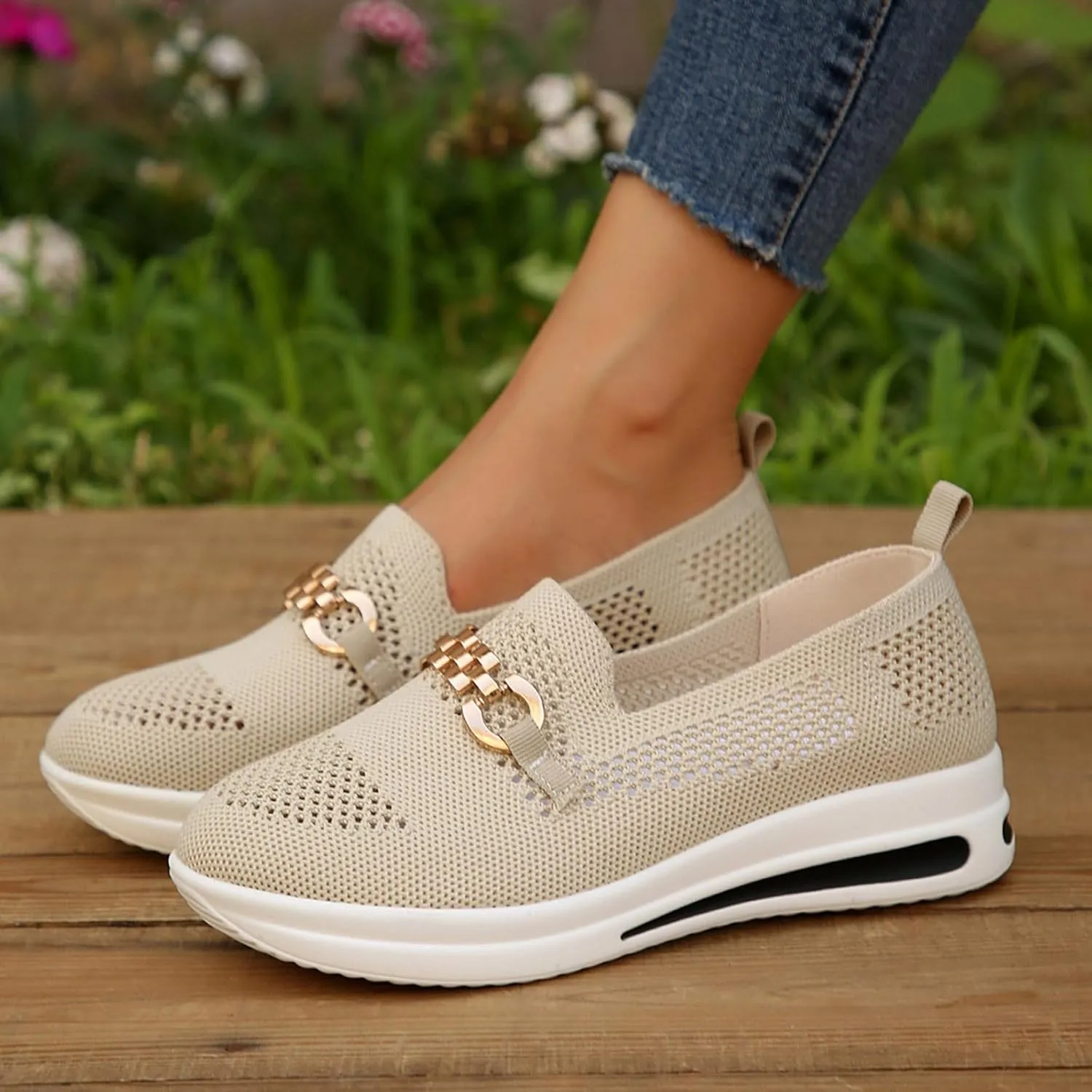 Womens Soft Sole Mesh Comfort Orthopedic Shoes 2024 New Slip on Orthopedic Walking Shoes for Women with Arch