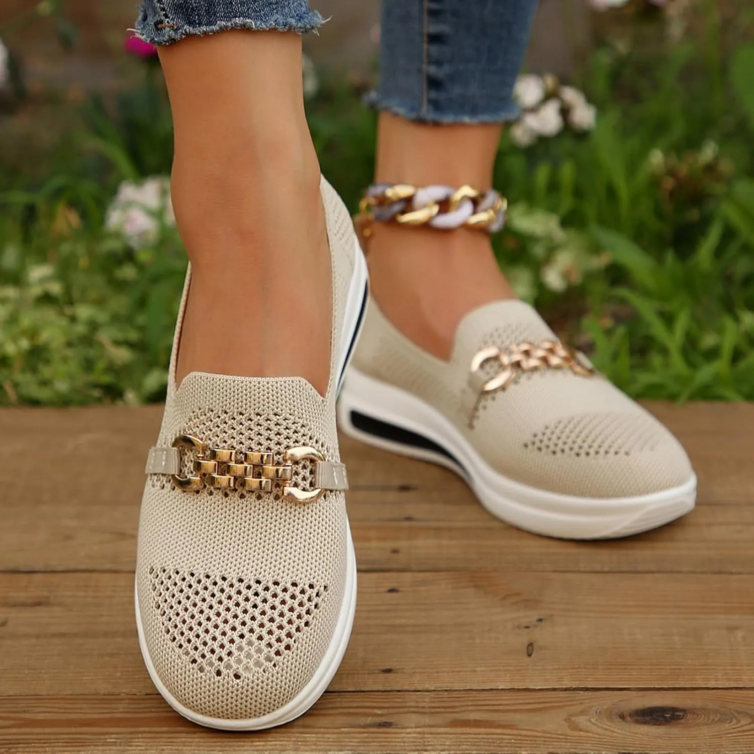 Womens Soft Sole Mesh Comfort Orthopedic Shoes 2024 New Slip on Orthopedic Walking Shoes for Women with Arch