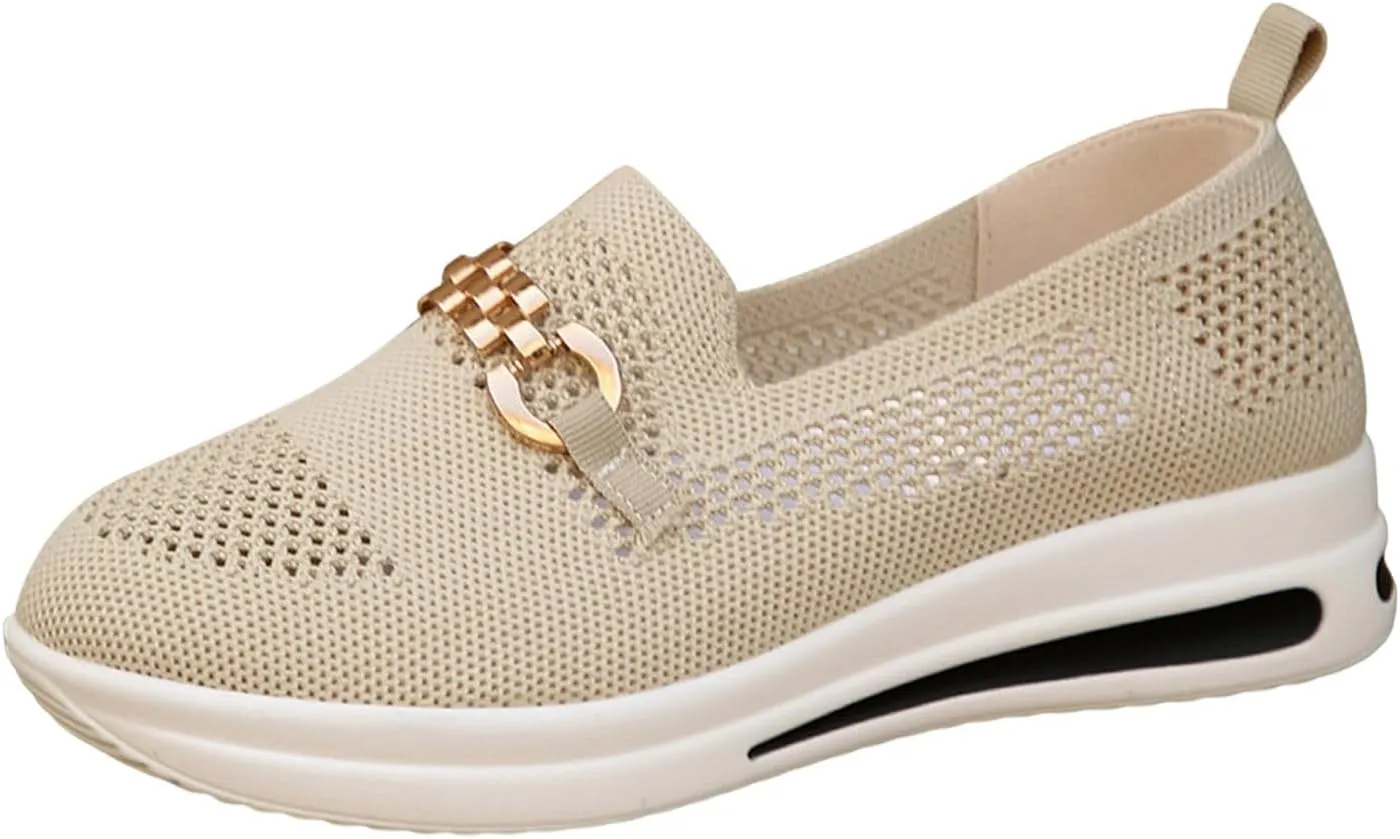 Womens Soft Sole Mesh Comfort Orthopedic Shoes 2024 New Slip on Orthopedic Walking Shoes for Women with Arch