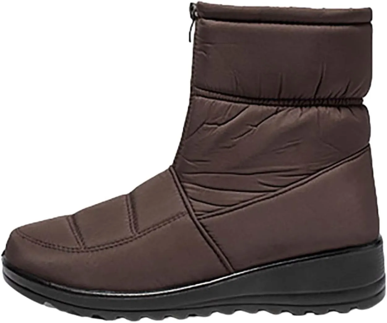 Womens Waterproof Winter Boots 11 Wide Boho Winter Ankle Boots for Women Low Heel Brown Snow Boots for Women Tall Winter Boots for Women Womens Slip on Winter Boots Wide Deals Cheap