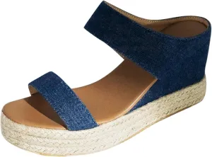 Womens Wedge Sandals Flip Flops for Women Summer Outdoor Camping Walking Beach Sandals Womens Comfortable Dressy Classic Wedge Heels Water with Arch Support