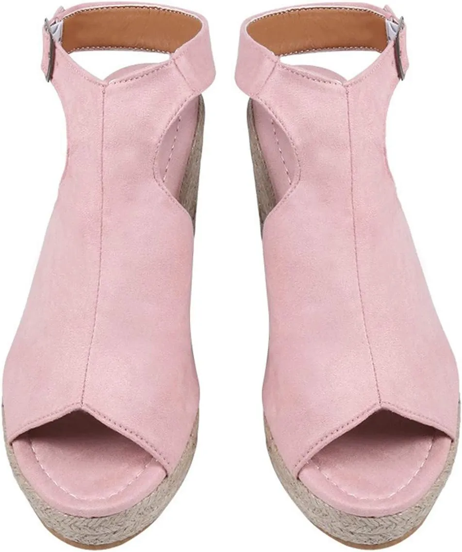 Womens Wedge Sandals Wedge Sandals Open Toe for Women Womens Dress Slip on Sandal Comfortable Shoes Comfortable Dressy Women Dressy