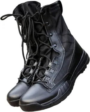 Wygwlg Men Waterproof Military Tactical Boots, Men's Outdoor Breathable High Top Anti Slip Military Tactical Boots, Army Hunting Jungle Hiking Boots, for Backpacking, Camping Climbing