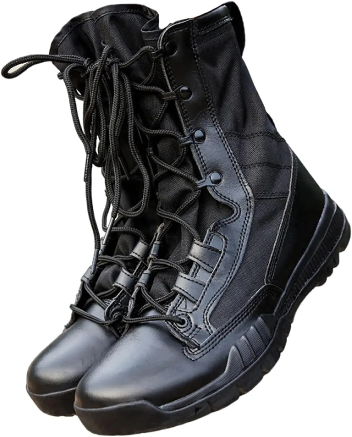Wygwlg Men Waterproof Military Tactical Boots, Men's Outdoor Breathable High Top Anti Slip Military Tactical Boots, Army Hunting Jungle Hiking Boots, for Backpacking, Camping Climbing