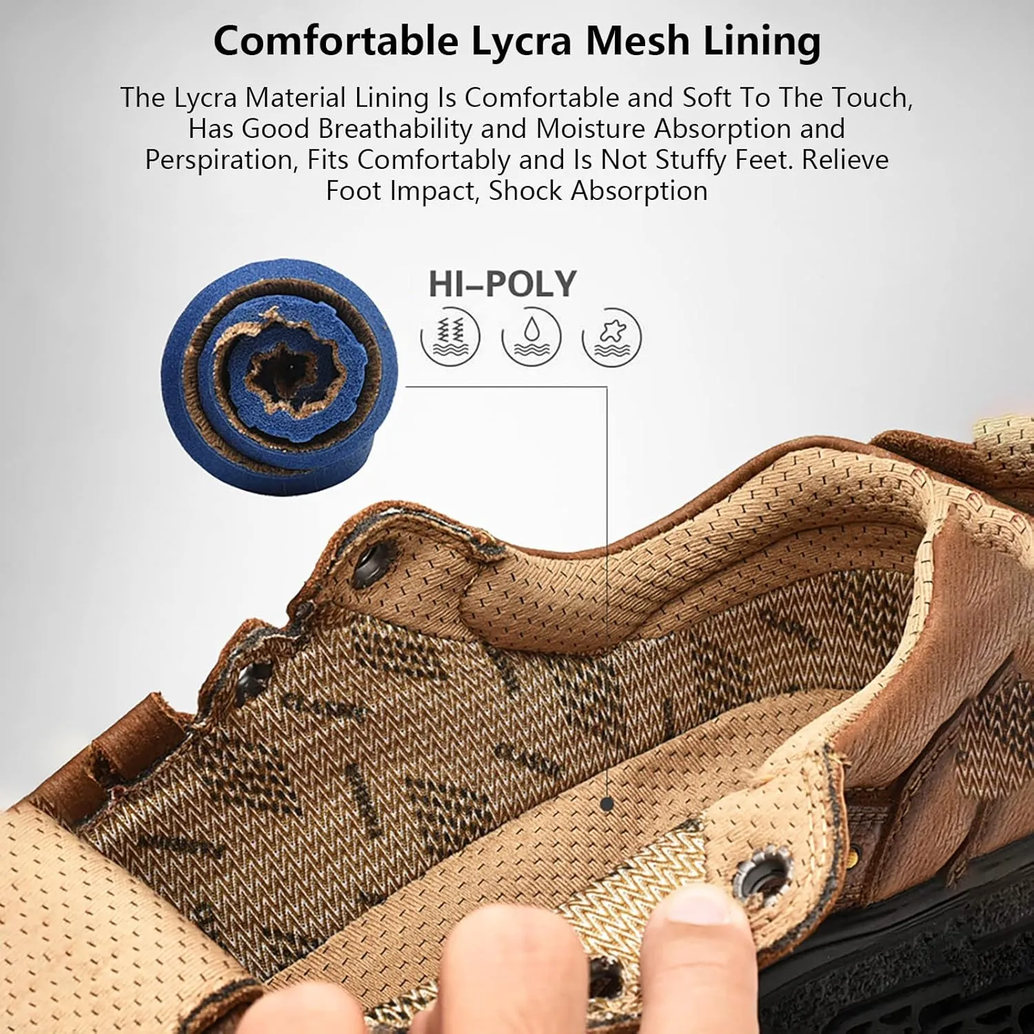 Wzlight Men Waterproof Hiking Boots Ankle Outdoor Sports Lightweight Hiking Shoes Plus Velvet Warm Men's Snow Boots Non Slip Rubber Flat Shoes,Yellow-40